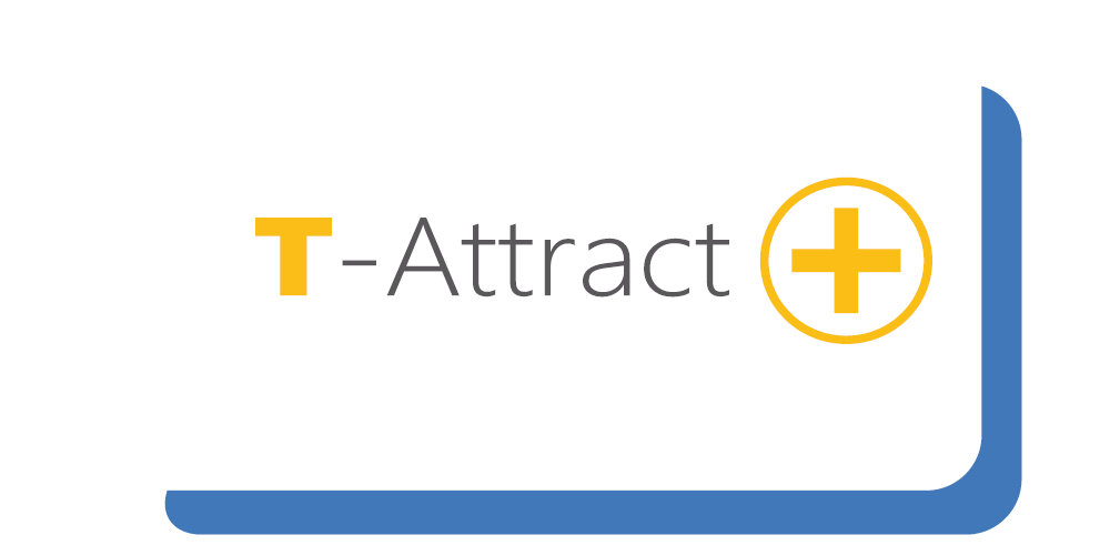 Logo for T-Attract. T-Attract is our solution for attracting high-quality education students. The tools use a ‘person-vocation fit’ approach and ‘realistic job previews’ to attract high-quality teacher and leadership candidates to your organisation.